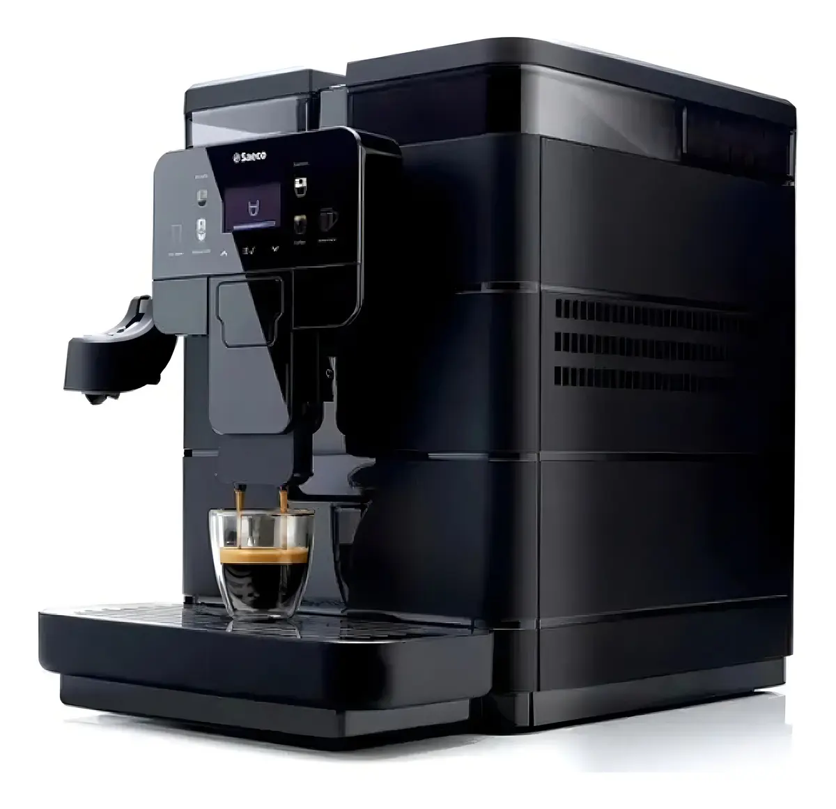 Cafeteira expresso automatica Saeco Royal Plus 600g graos 2,5 litros preta